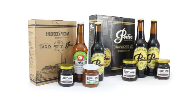 Darčekové balenie pív a džemov