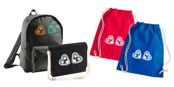 Pekný vak, ruksak či taška s ľudovou výšivkou