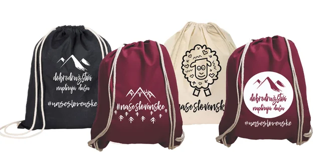 Ľahké vaky na chrbát od „Naše Slovenské“