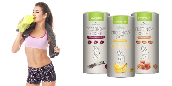 Proteínový koktail Express Diet v 4 príchutiach