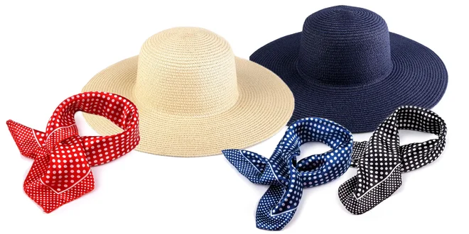 Štýlové dámske klobúky a šatky na leto