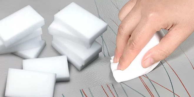 Balenie melamínových nano čistiacich hubiek