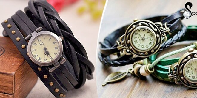 Stylové retro hodinky - na výběr z několika barev