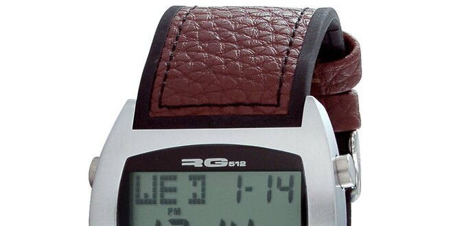 Multifunkční stříbrné digitální hodinky RG512