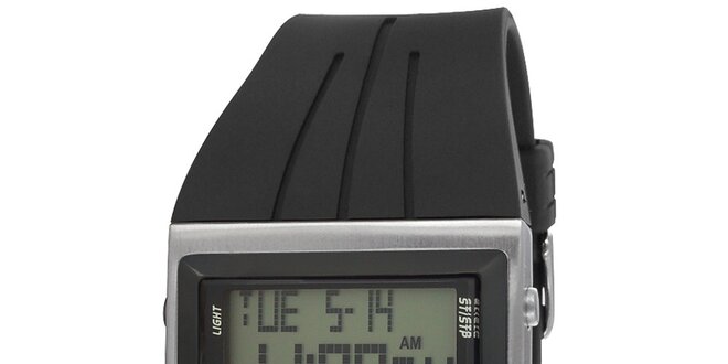 Obdélníkové digitální hodinky s širokým řemínkem RG512