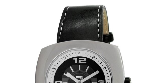 Analogové hodinky s širokým ocelovým pouzdrem RG512