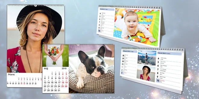 Vytvorte si stolné alebo nástenné A3 fotokalendáre