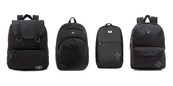 Štýlové čierne batohy značky Vans