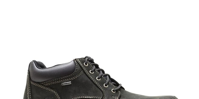 Pánské černé kožené boty Timberland