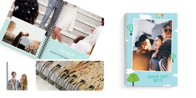 Fotokniha s krúžkovou väzbou