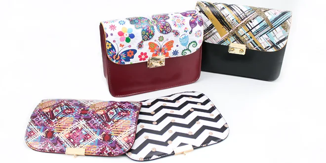 Dámske crossbody kabelky s vymeniteľnými klopami