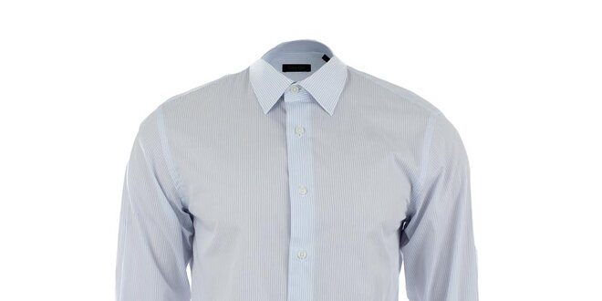 Pánská modrobíle pruhovaná košile Calvin Klein