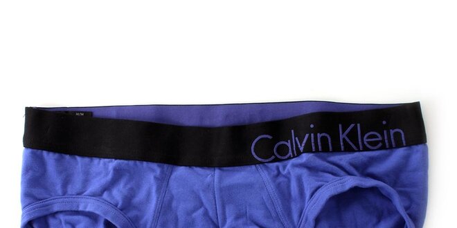 Pánské švestkově modré slipy Calvin Klein