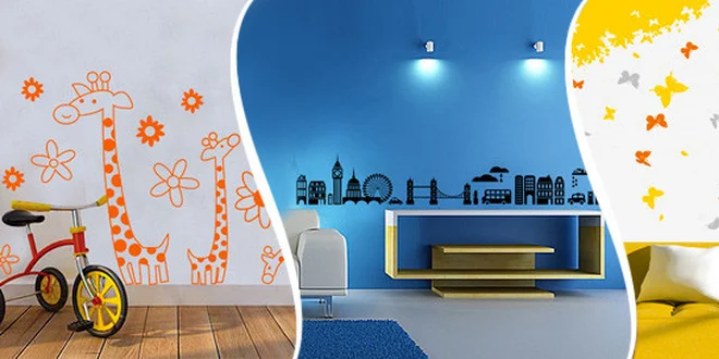 Samolepky na zeď do obýváku i pro děti