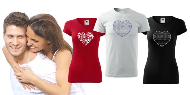 Romantické ľudové tričká pre dámy aj pánov