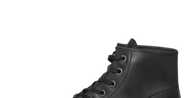 Pánské černé kožené boty vysoké Buggy