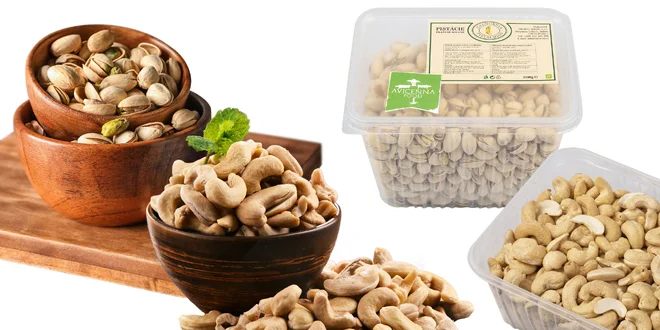 Kalifornské pistácie a kešu orechy v extra kvalite