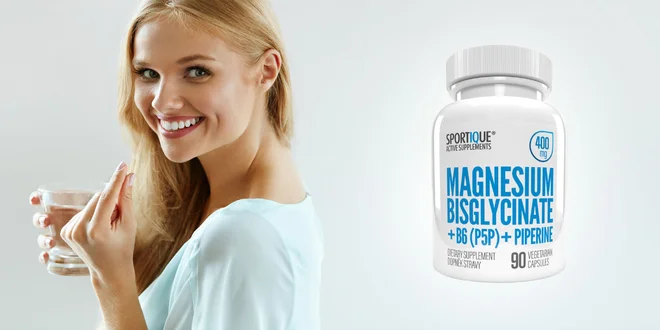 90 kapsúl Magnesium Bisglycinate + B6 + piperín