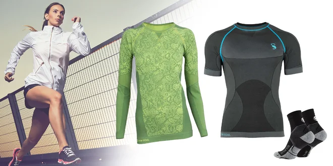 Oblečenie na šport: ponožky i funkčné tričká