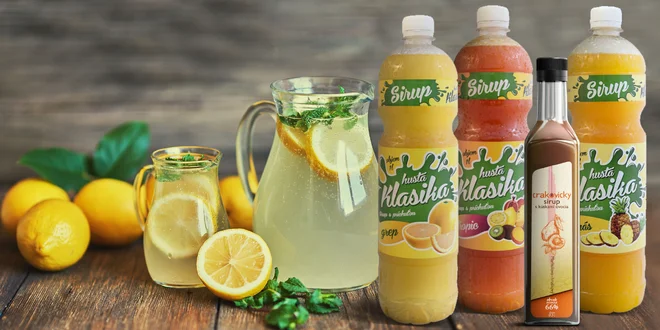 Ovocné sirupy bez umelých farbív a sladidiel