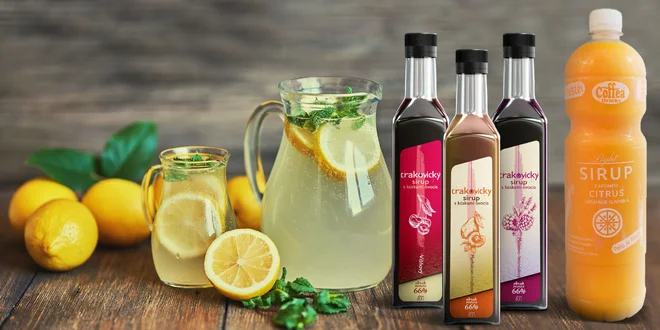 Lahodné a husté sirupy slovenskej výroby