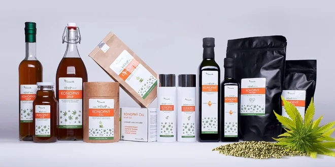 Výhodné sety konopných potravín: čaje, sirupy a iné produkty