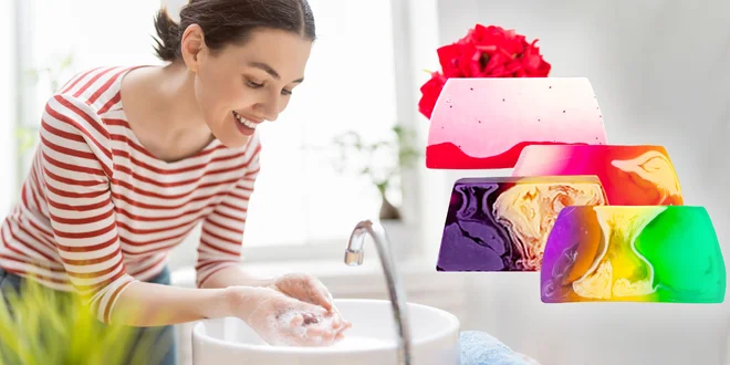 Prírodné krémy na ruky a sady krájaných mydiel