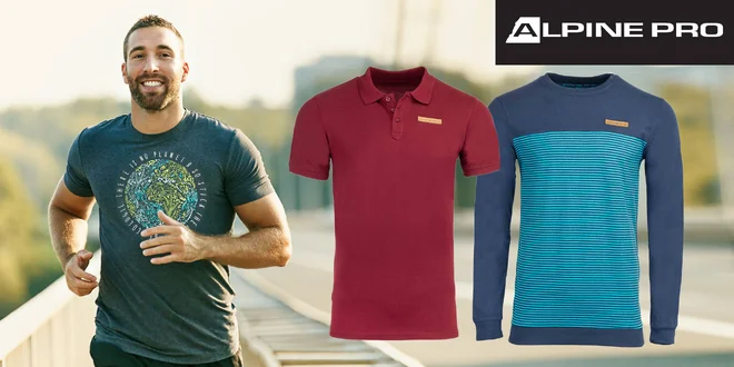 Pánske voľnočasové tričká a polotričká Alpine Pro