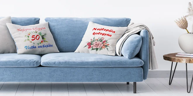 Skvelý darček? Vankúšik s vlastnou potlačou!