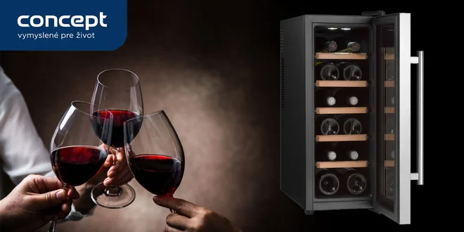 Moderné termoelektrické voľne stojace vinotéky