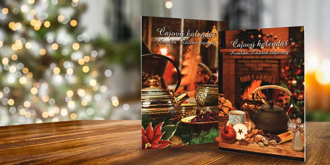 2 adventné kalendáre so 48 porciovanými čajmi