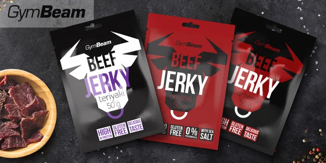 Skvelé sušené mäso Beef Jerky od GymBeam