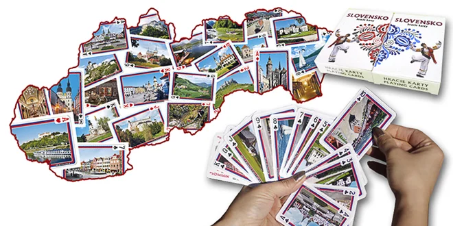 Hracie karty s najkrajšími slovenskými pamiatkami
