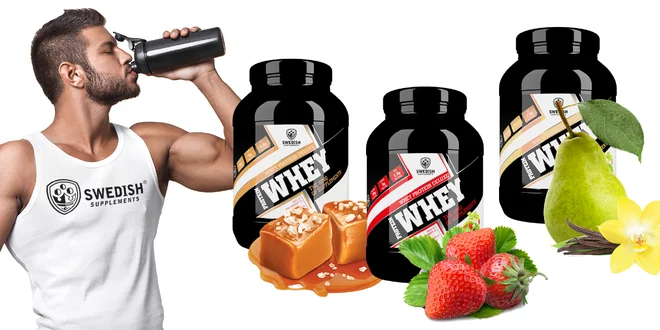 Srvátkové proteíny Whey Deluxe Swedish Supplements