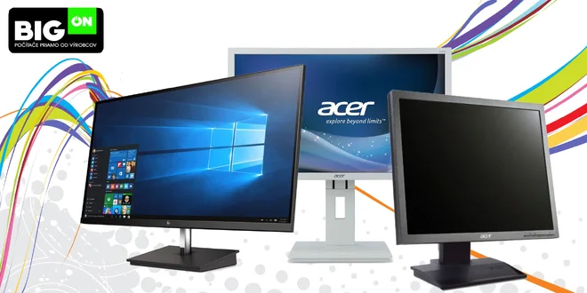 Kvalitné repasované značkové monitory pre prácu i zábavu