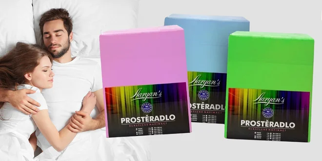 Bavlnené jersey plachty: 18 farieb a 5 veľkostí