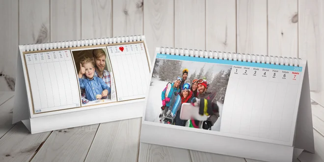 Kalendáre z vlastných fotografií: nástenné i stolové