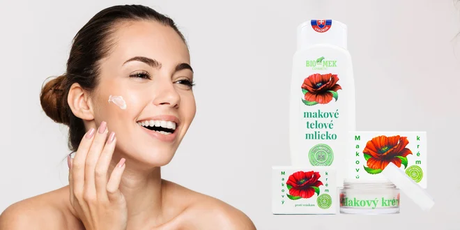 Makový krém proti vráskam či telové mlieko