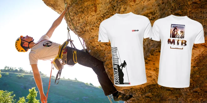 Pánske bavlnené tričká s nápaditou športovou potlačou