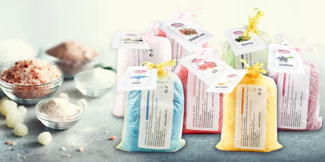 Darčekové balenie kúpeľových solí z Mŕtveho mora