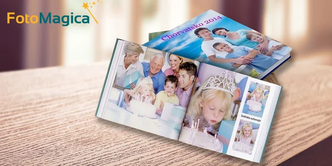 Exkluzívna značková fotokniha XL alebo L v tvrdých doskách