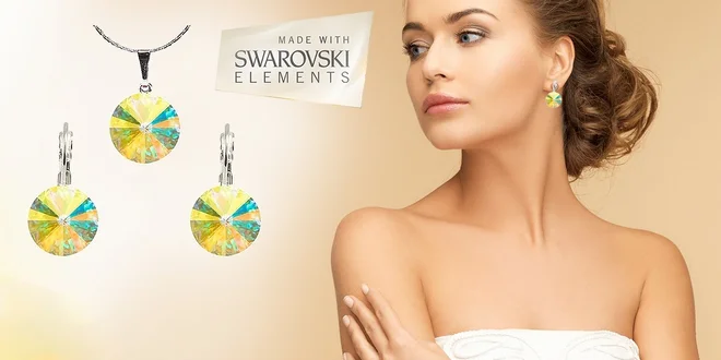 Kvalitný set Rivoli s kryštálmi Swarovski Elements