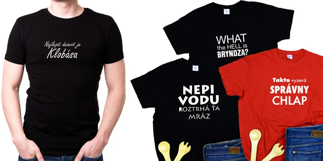 Pánske tričká s veselou potlačou