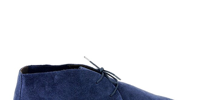 Dámské modré semišové kotníčkové boty Eye