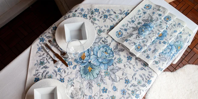 Gobelínové obrusy: 12 motívov rôznych rozmerov