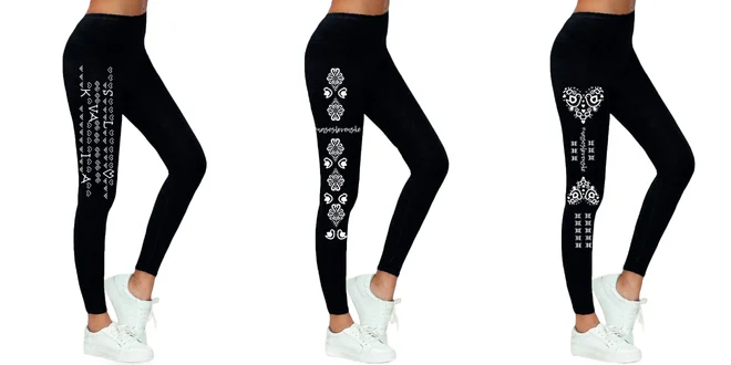 Dámske legíny s jedinečným slovenským vzorom