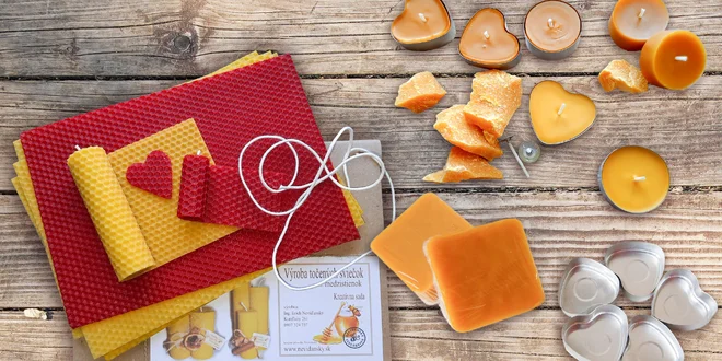 Sady na výrobu sviečok zo 100% včelieho vosku