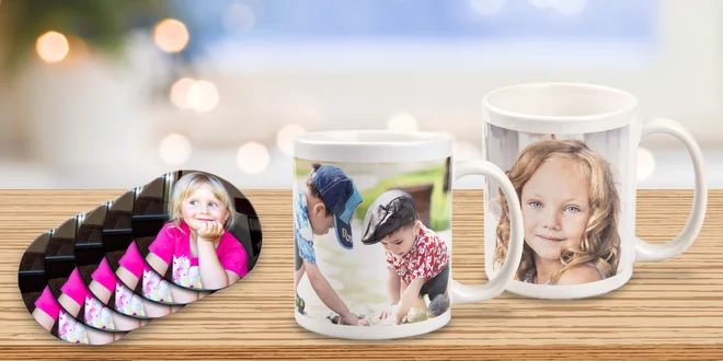 Prestieranie, podložky a hrnčeky s vlastnou fotkou