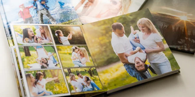 Fotokniha A4 na výšku s lepenou vazbou