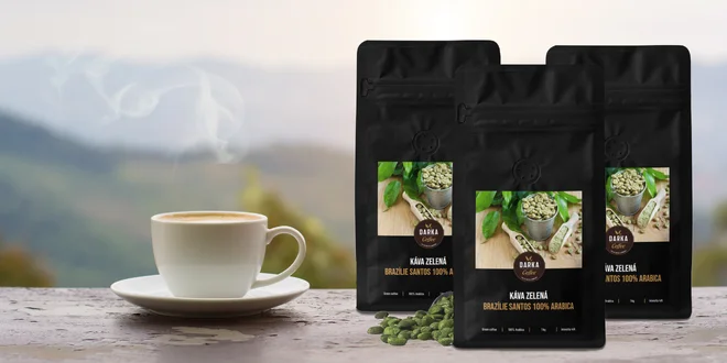 Zelená káva Brazília Santos 100 % ARABICA